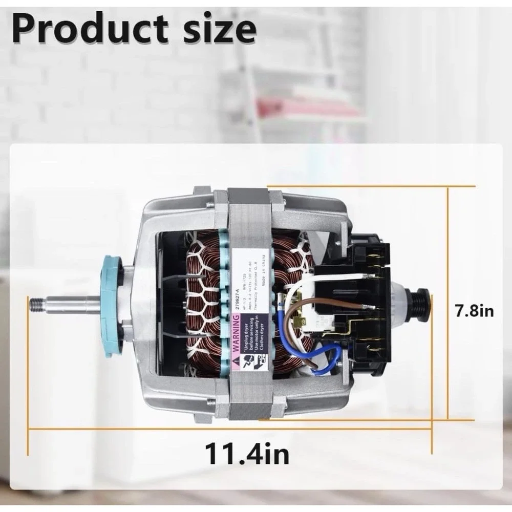 Whirlpool Kenmore Amana Maytag Dryer Drive Motor 279827, W10396029, W10194250